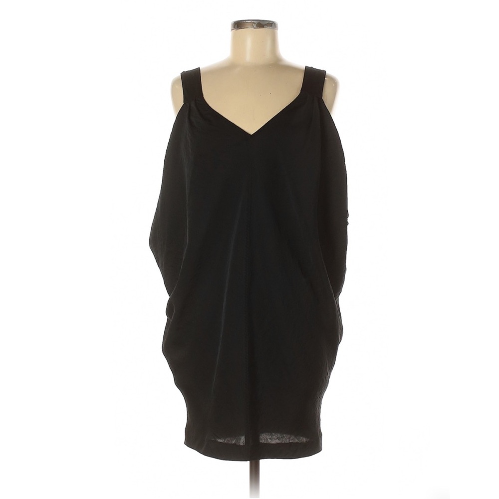 Rachel Roy Silky Drape Double V-Neck Dress